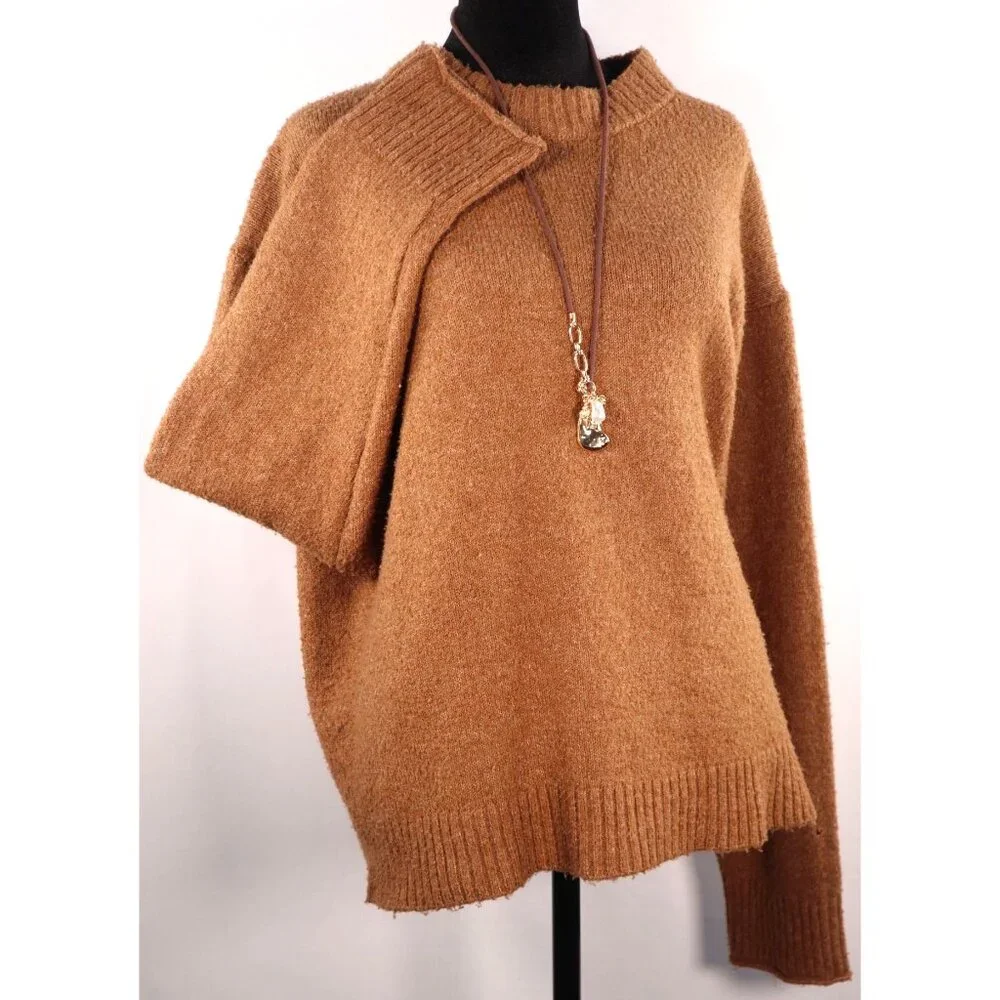 American Eagle Women's Brown Knit‎ Sweater Size Medium
